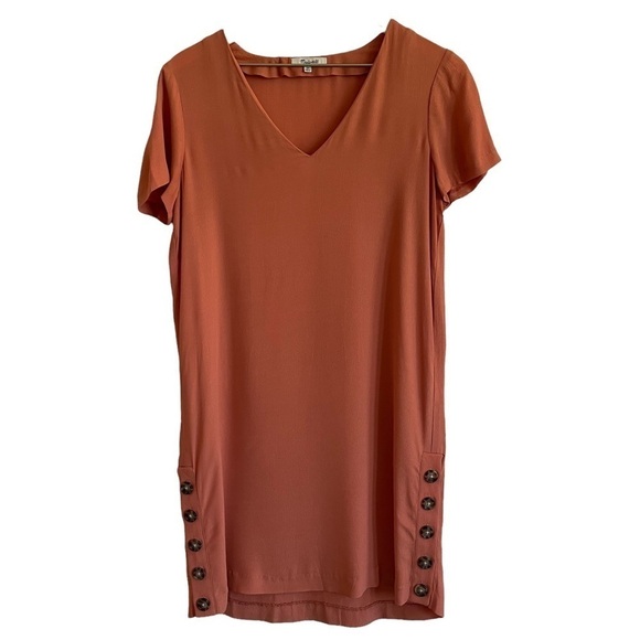 Madewell Side-Button Easy Dress - Picture 2 of 7